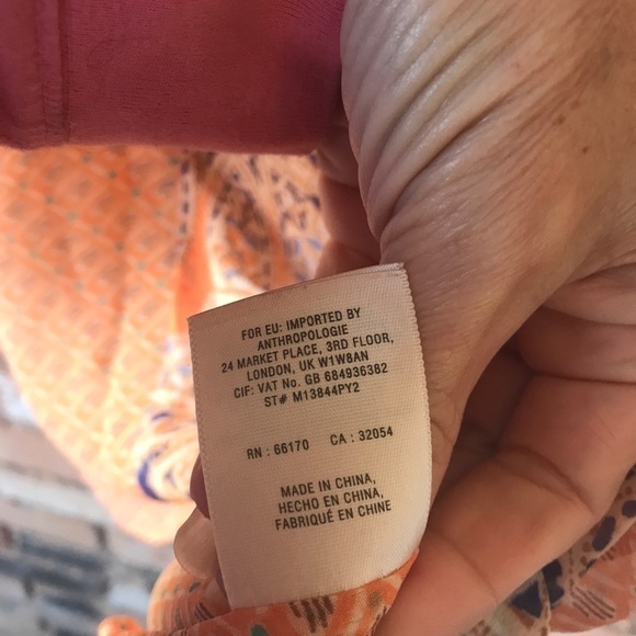 Anthropologie Meadow Rue Long Sleeve Peasant Top - Picture 8 of 8